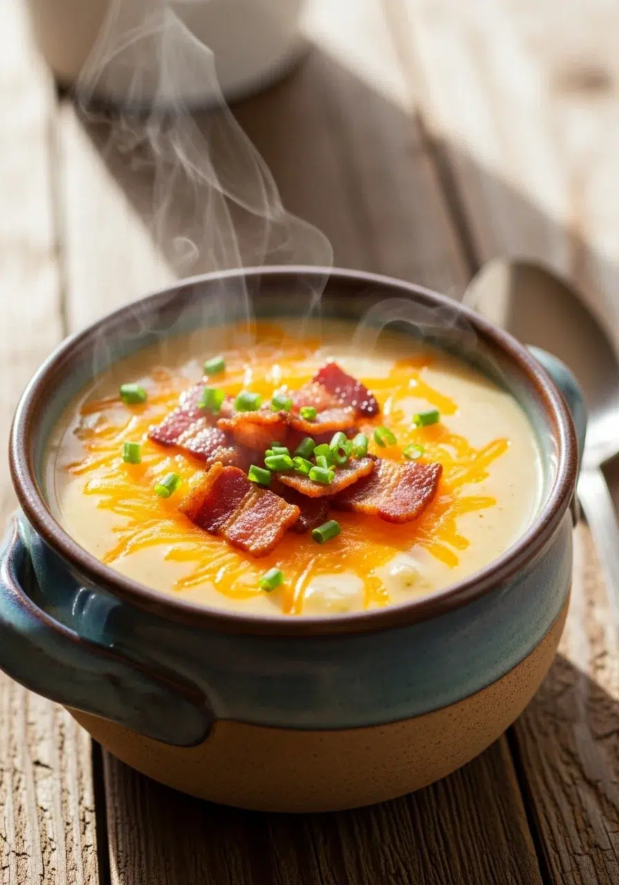 Crock Pot Crack Potato Soup: Creamy & Cheesy