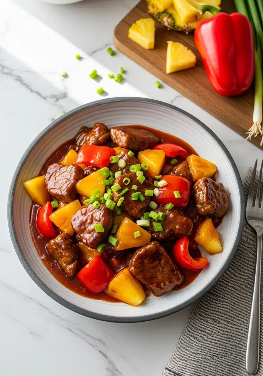 Crockpot Beef and Broccoli Recipe - cooking process