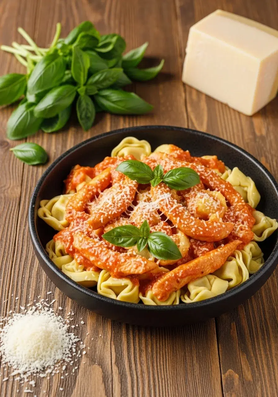 Crockpot Chicken Tortellini: Easy Comfort Food - final dish