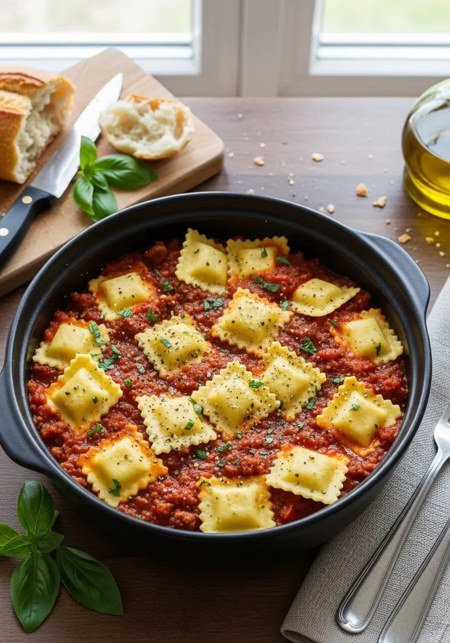 Crockpot Ravioli Lasagna: Easy Comfort Food - final dish