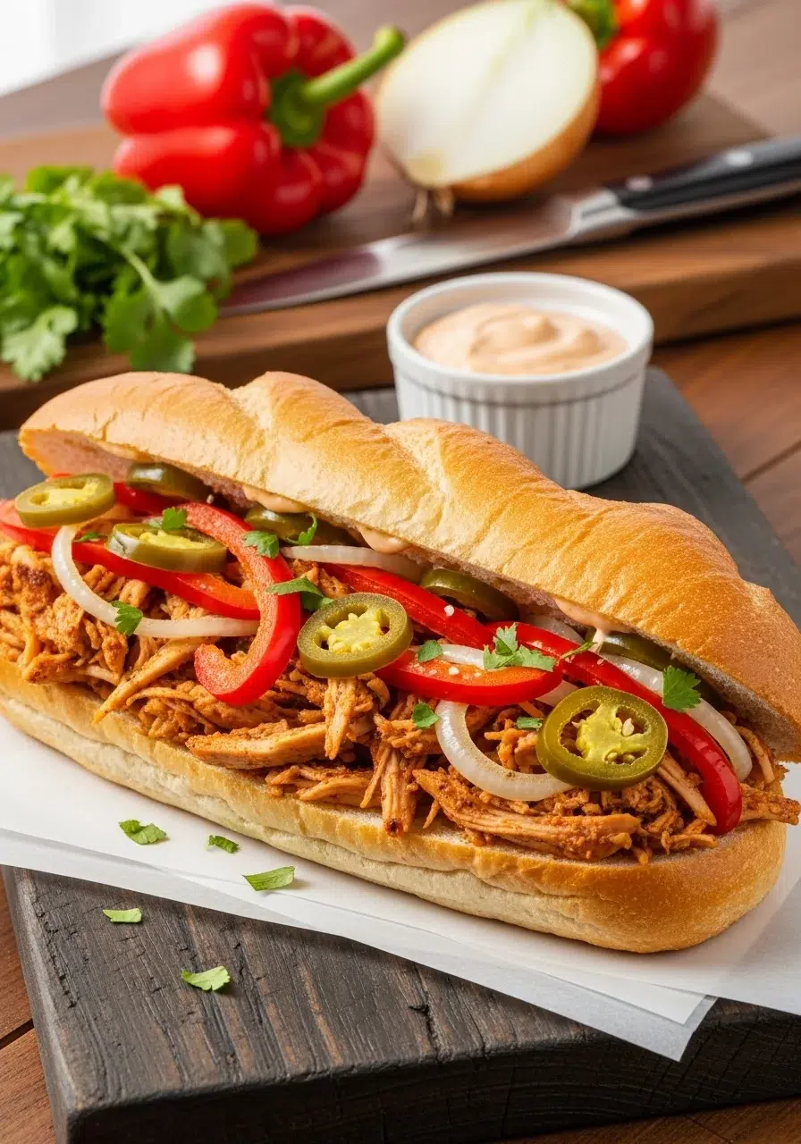 Crockpot Chicken Philly Cheesesteak: Healthy & Easy - cooking process