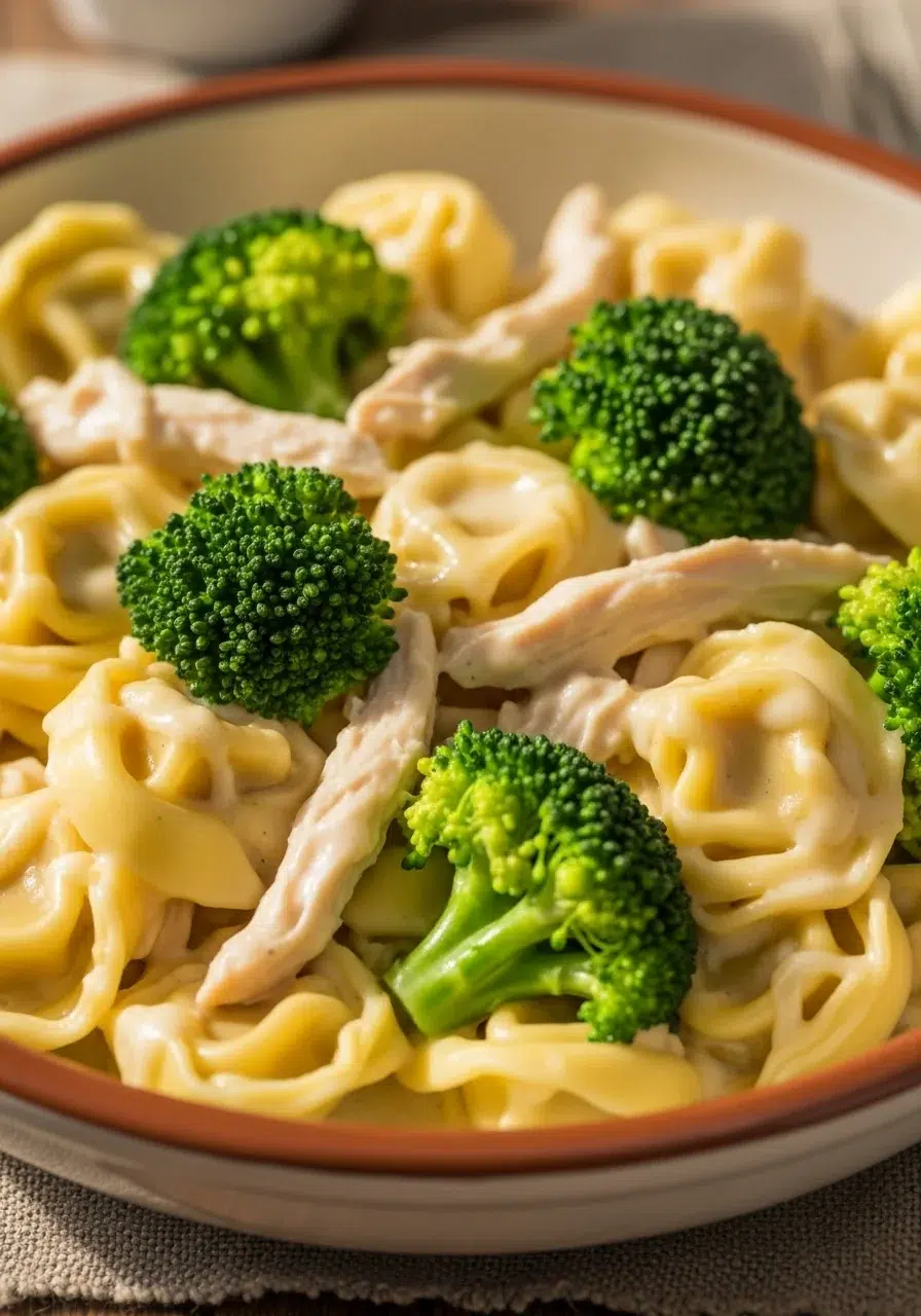 Creamy Chicken Tortellini with Broccoli Recipe