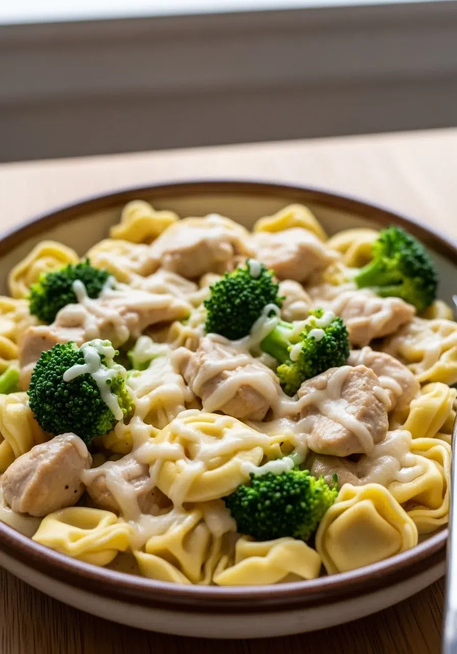 Creamy Chicken Tortellini with Broccoli Recipe
