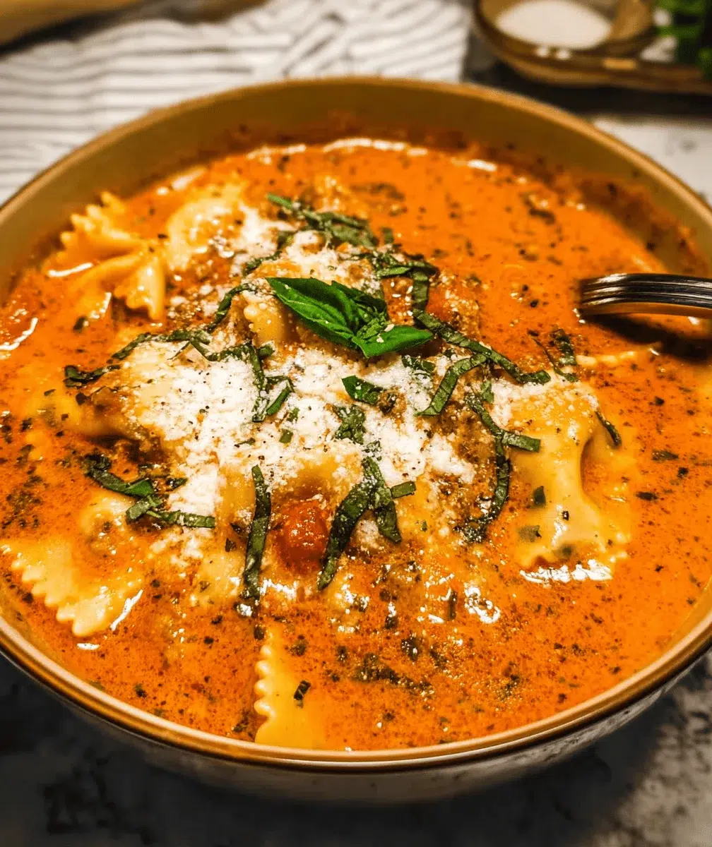 Easy Creamy Lasagna Soup Recipe