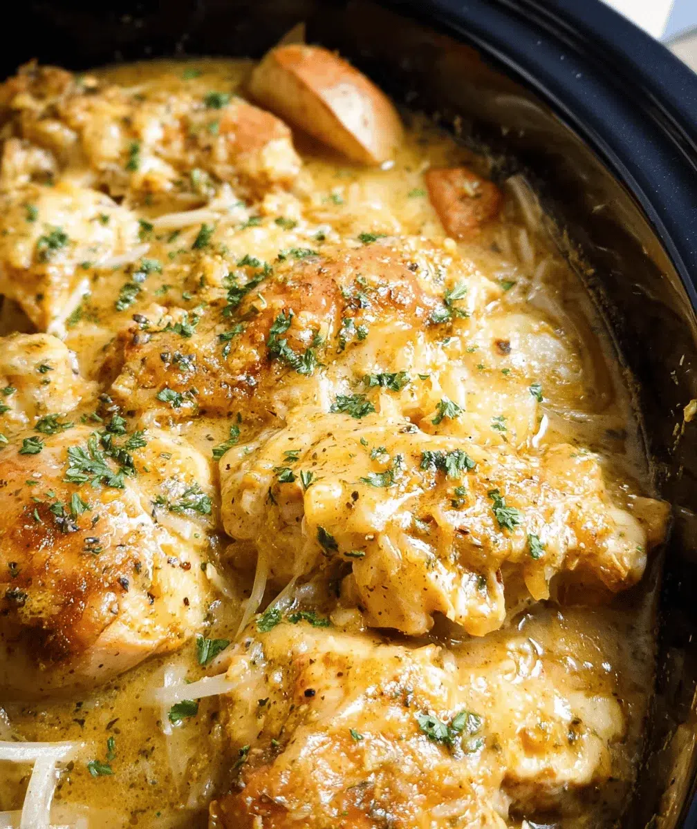 Crockpot Ranch Chicken Recipe - cooking process
