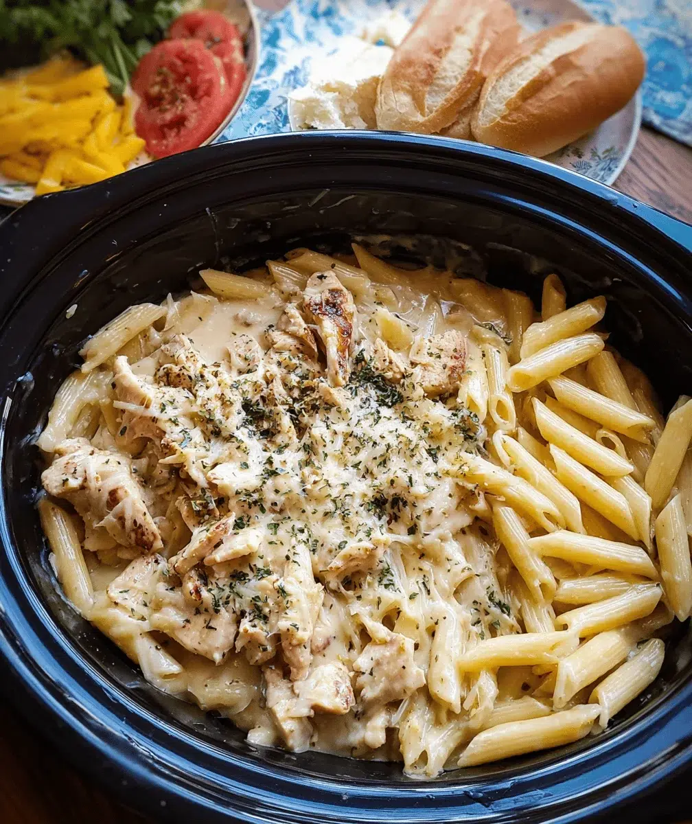 Slow Cooker Olive Garden Chicken Pasta Recipe