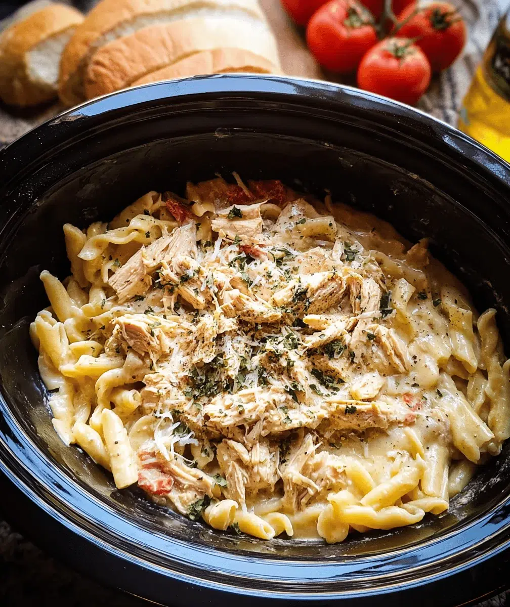 Slow Cooker Olive Garden Chicken Pasta Recipe