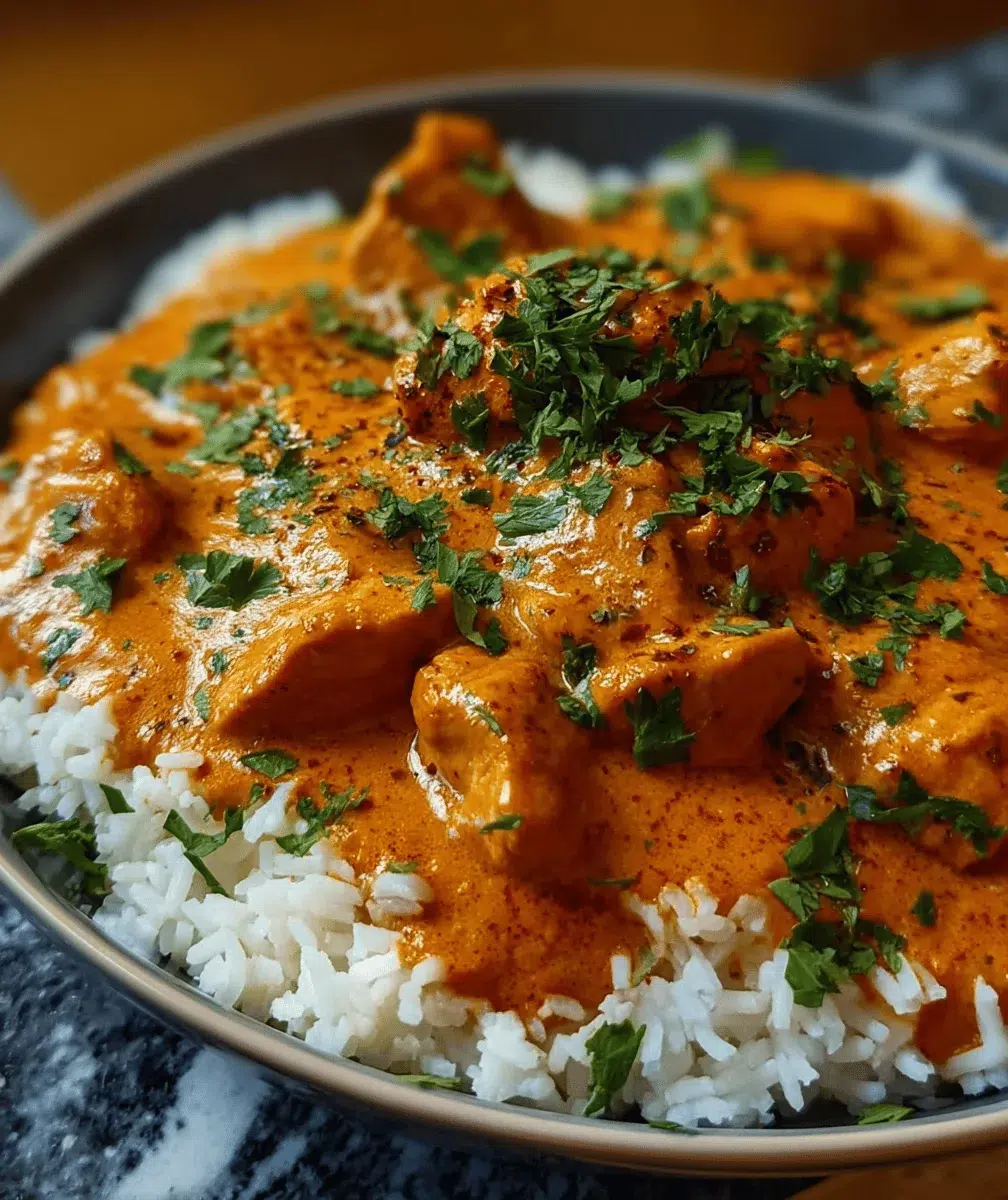 Slow Cooker Butter Chicken: Easy Recipe - final dish