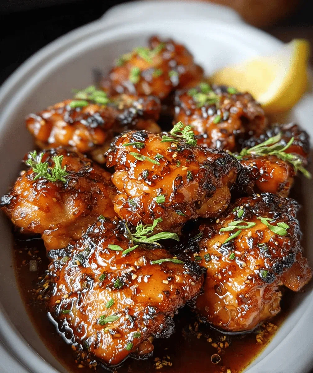 Crockpot Honey Garlic Chicken Thighs Recipe
