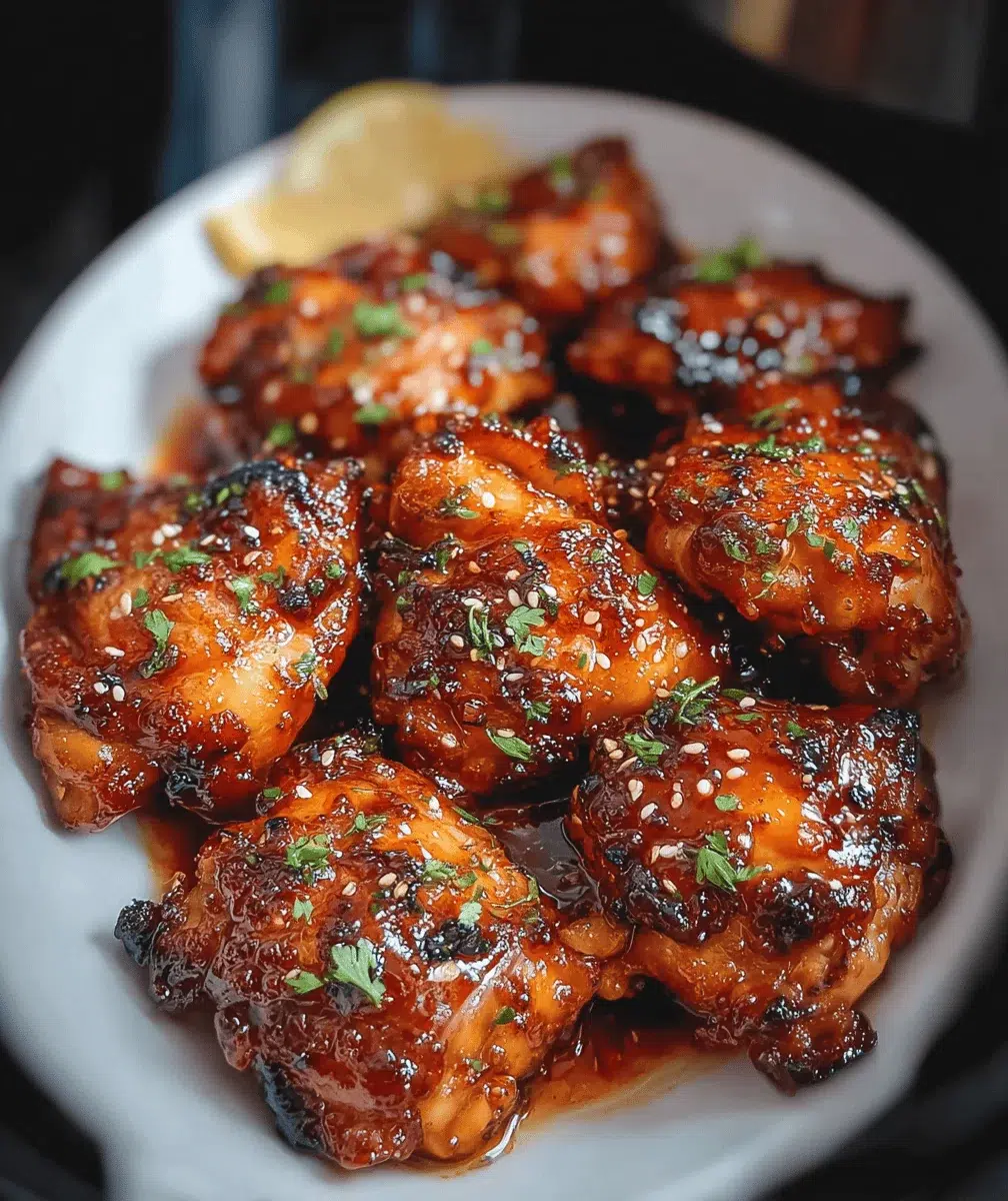 Crockpot Honey Garlic Chicken Thighs Recipe