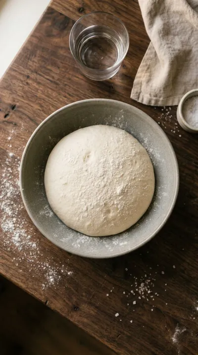 Quick Sourdough Pizza Dough – Easy Chewy Crust - cooking process