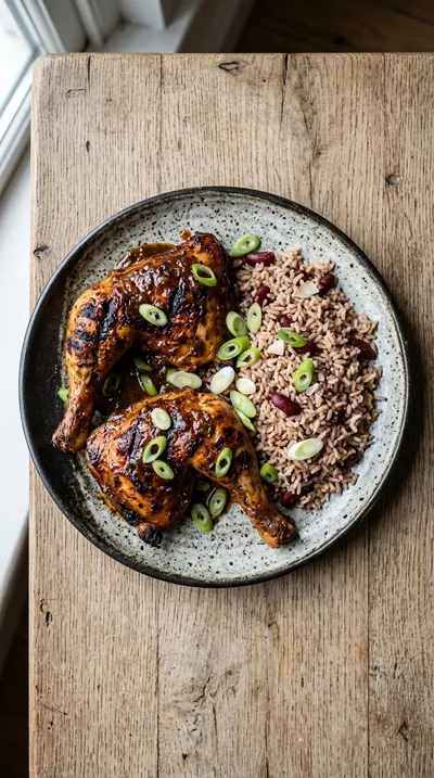 Authentic Jamaican Jerk Chicken - cooking process