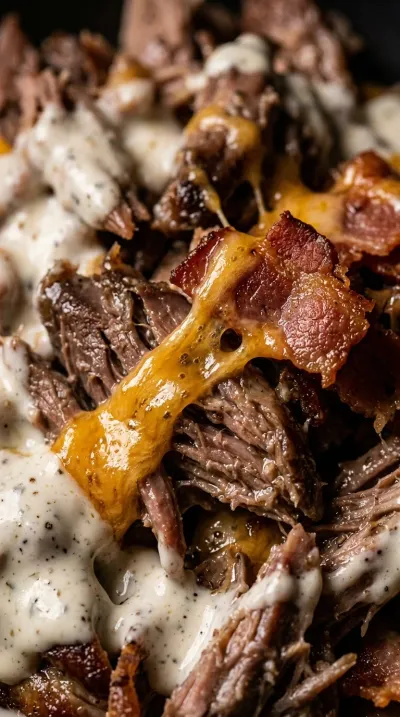 Crockpot Crack Chicken (Ranch, Turkey Bacon & Cheddar) - ingredients preparation