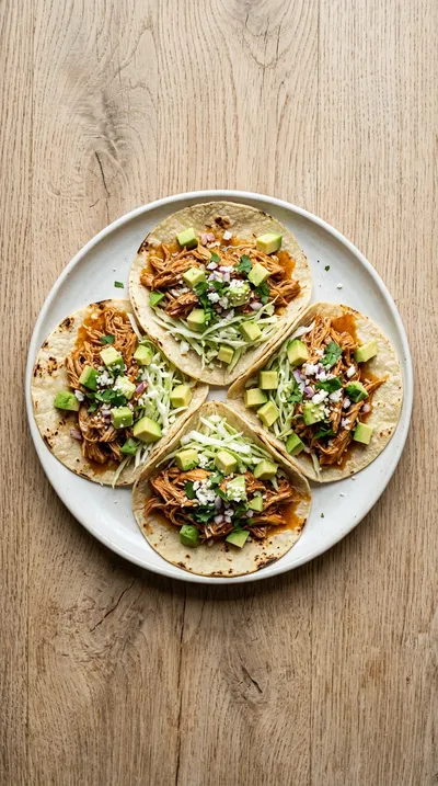 Crockpot Shredded Chicken Tacos - cooking process