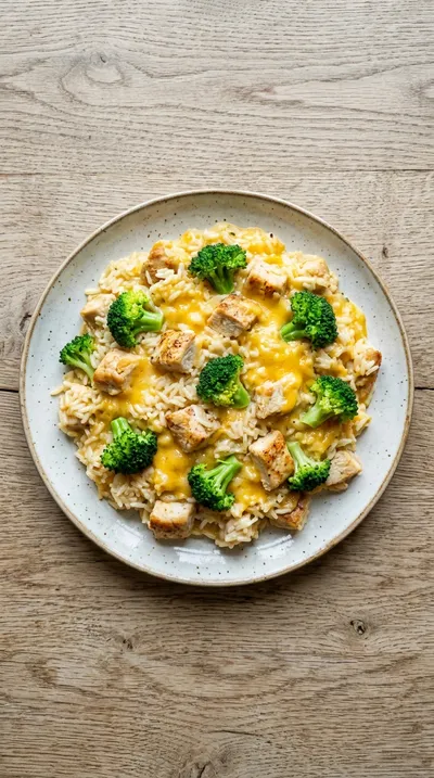 Cheesy Chicken Broccoli and Rice Casserole - cooking process