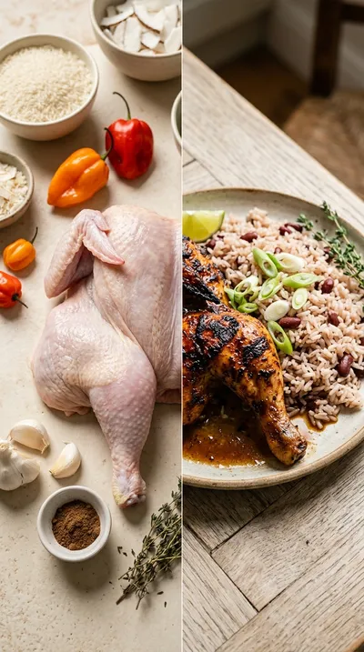 Authentic Jamaican Jerk Chicken - ready to serve