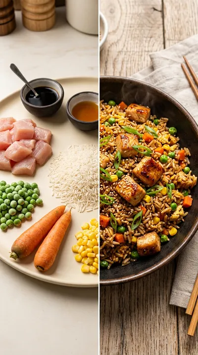 Better Than Takeout Chicken Fried Rice - ready to serve
