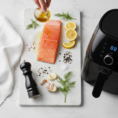 Air Fryer Salmon Recipe – Quick & Delicious - cooking process