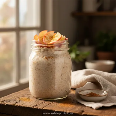 Apple Cinnamon Overnight Oats Recipe
