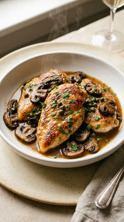 Classic Chicken Marsala with Mushrooms
