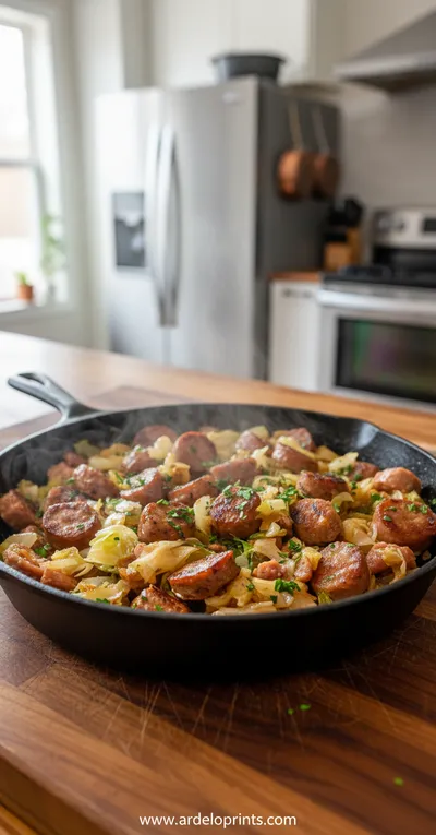Beef Sausage and Cabbage Stir Fry (30 Minutes)