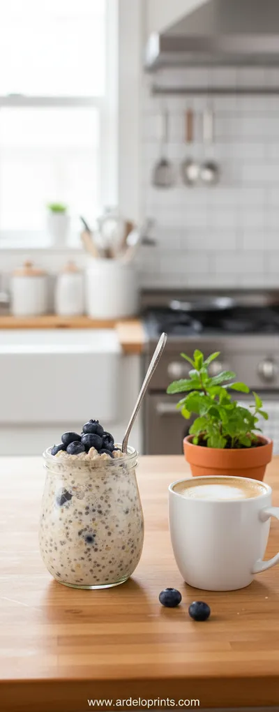 Blueberry Chia Overnight Oats