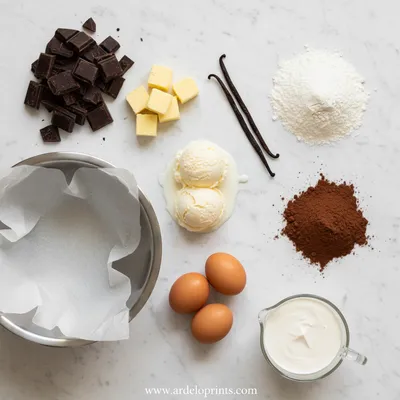 Brownie Ice Cream Cake - ingredients preparation