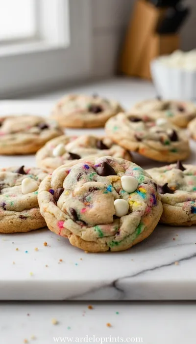 Cake Batter Chocolate Chip Cookies