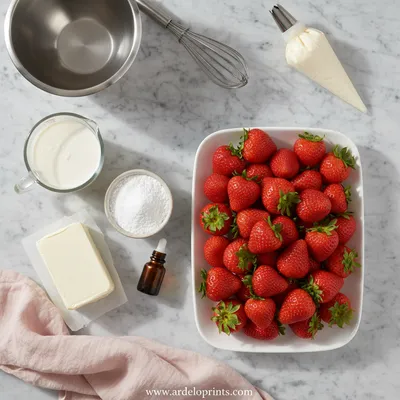Cheesecake Stuffed Strawberries – Easy Party Dessert - cooking process