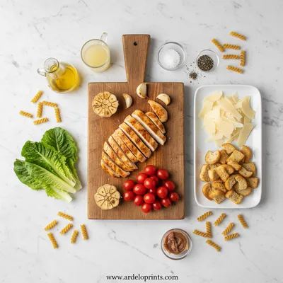 Chicken Caesar Pasta Salad – 20‑Minute Healthy Lunch - cooking process