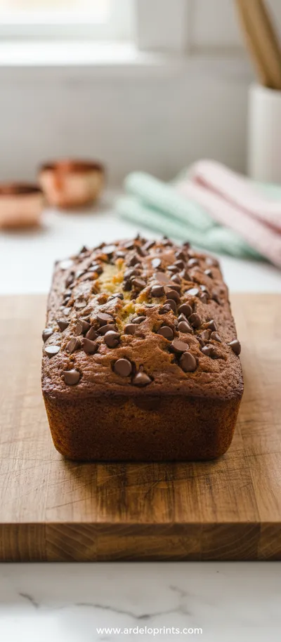 Chocolate Chip Banana Bread Easy Homemade Recipe