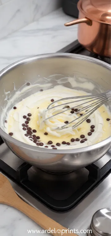 Chocolate Chip Cheese Ball Appetizer - cooking process