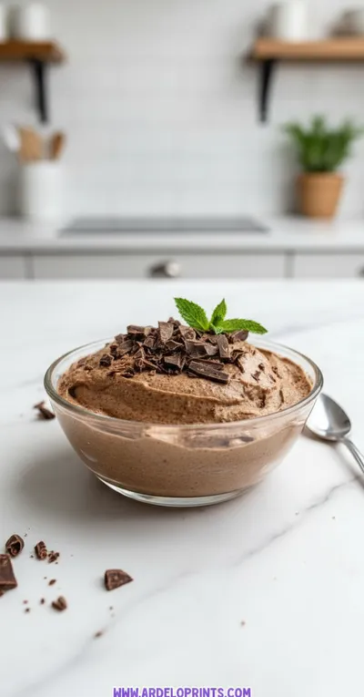 Chocolate Cottage Cheese Mousse Recipe - ready to serve