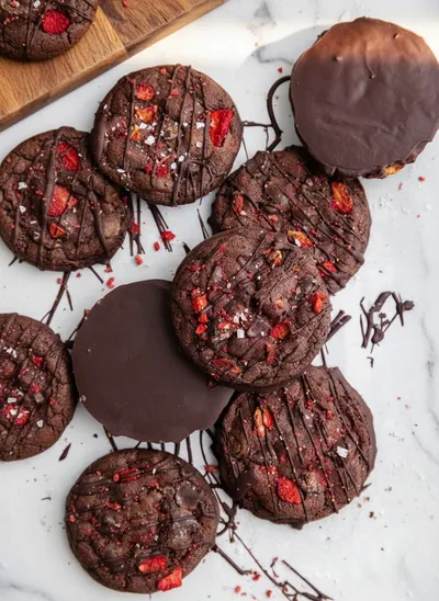 Chocolate Covered Strawberry Cookies