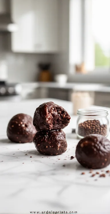 Chocolate Protein Bliss Balls - feature image