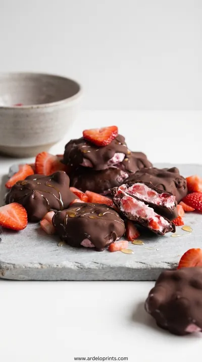 Chocolate Strawberry Yogurt Clusters: Viral Recipe