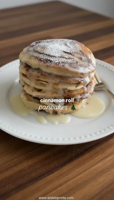 Cinnamon Roll Pancakes Recipe - ready to serve