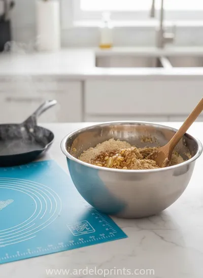 Cinnamon Roll Protein Balls - ingredients preparation