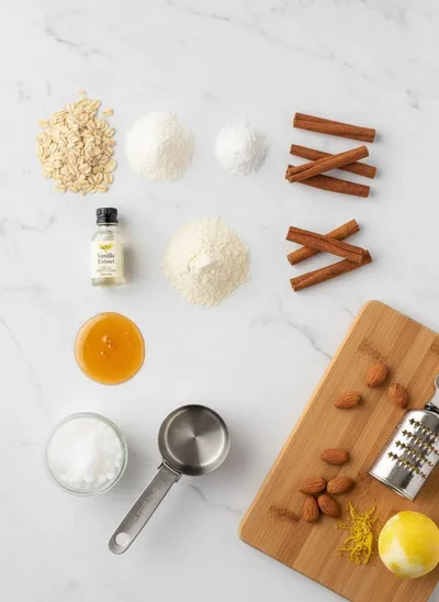 Cinnamon Roll Protein Balls - cooking process