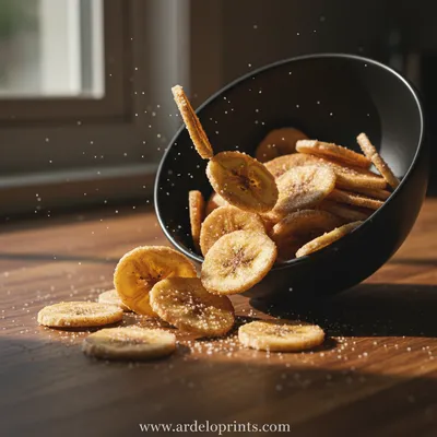 Cinnamon Sugar Air Fryer Banana Chips