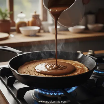 Coffee Pancakes Recipe for Breakfast or Brunch - ingredients preparation