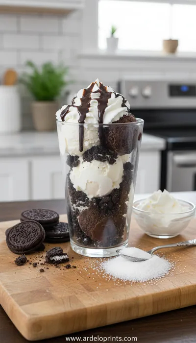 Cookies N Cream Frappuccino Recipe - cooking process