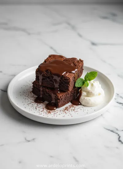 Easy Cottage Cheese Chocolate Brownies - ready to serve