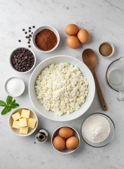 Easy Cottage Cheese Chocolate Brownies - cooking process