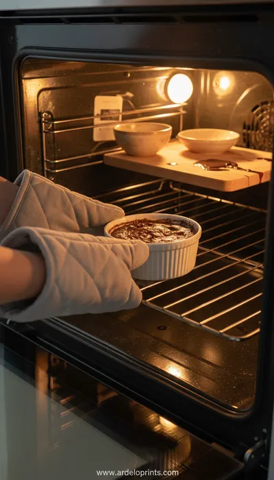 Cottage Cheese Lava Cake With Chocolate Protein - ingredients preparation