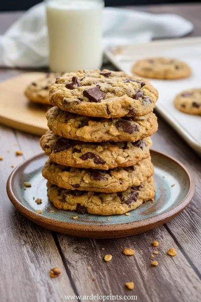 Cowboy Cottage Cheese Chocolate Chip Cookies - ready to serve