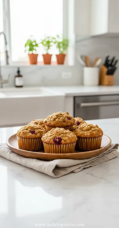 Cranberry Orange Oatmeal Muffins – Healthy Gluten‑Free