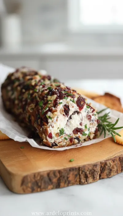 Cranberry Pecan Cheese Log Recipe for Easy Entertaining