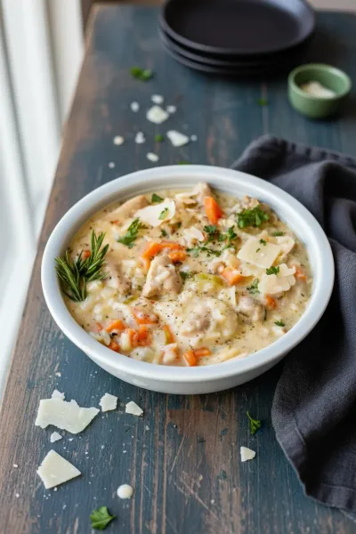 Creamy Chicken and Rice Soup Recipe