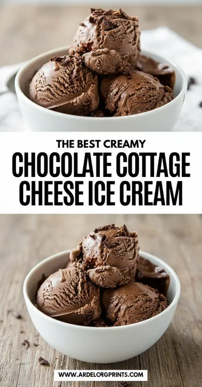 Creamy Chocolate Cottage Cheese Ice Cream